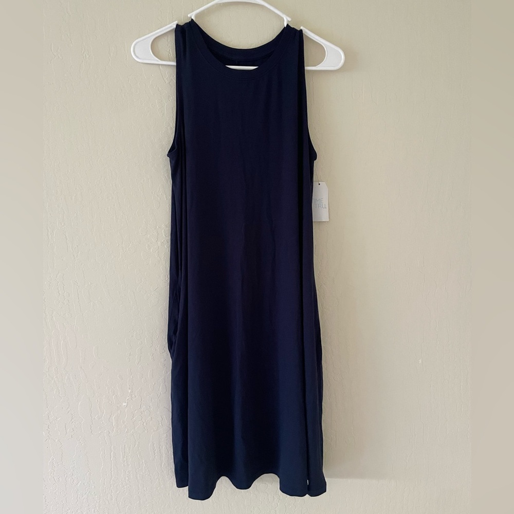 Time and Tru Navy Dress With Pockets